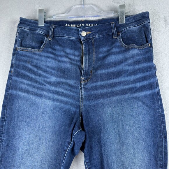 American Eagle Jegging Jeans Size 18 Regular Next Level Stretch Womens Blue - Picture 3 of 12